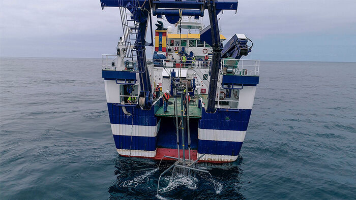 Activity on a research boat